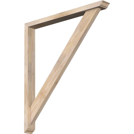 Traditional Traditional Smooth Bracket W/ Offset Brace, Douglas Fir, 3 1/2W X 32D X 36H